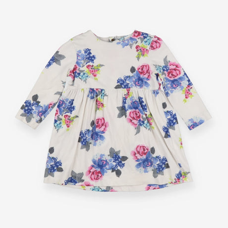 Dress long sleeve white floral
