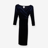 Luxe Velvet Wrap Maternity Dress Occasion Party