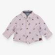 Shirt Long Sleeved Blue and Red Check Monkeys