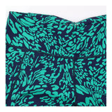 Green & Navy Abstract Print High Waisted Leggings
