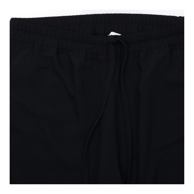Trousers Black Drawstring Elastic Waist Tapered Le