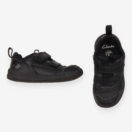 Black velcro school shoes