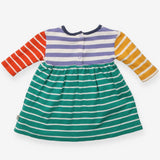 Dress multi coloured stripe rainbow