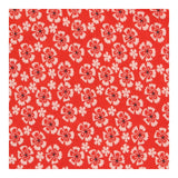 Maxi Dress Red Cream Floral Print Tiered