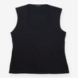 Draped Top Black Sleeveless Cowl Neck