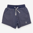 Jersey Short Blue and White Strip with White Draws