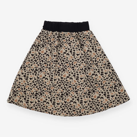 Midi Skirt Black Waistband and Animal Print