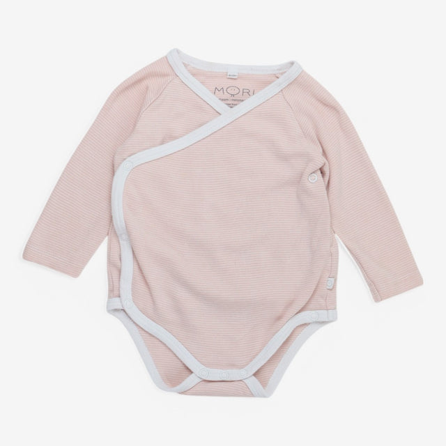 Wrap Bodysuit Pink Stripe