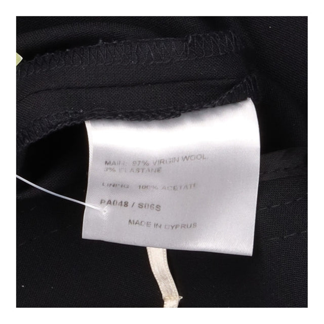Black Tailored Wide Leg Trousers Butt