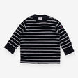 T-Shirt Long Sleeve Velour Navy Striped