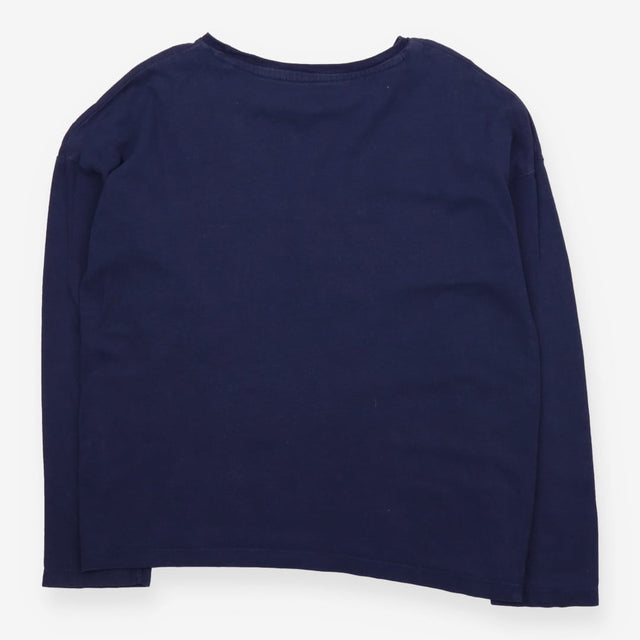 Navy t-shirt with rainbow frill ear rabbit