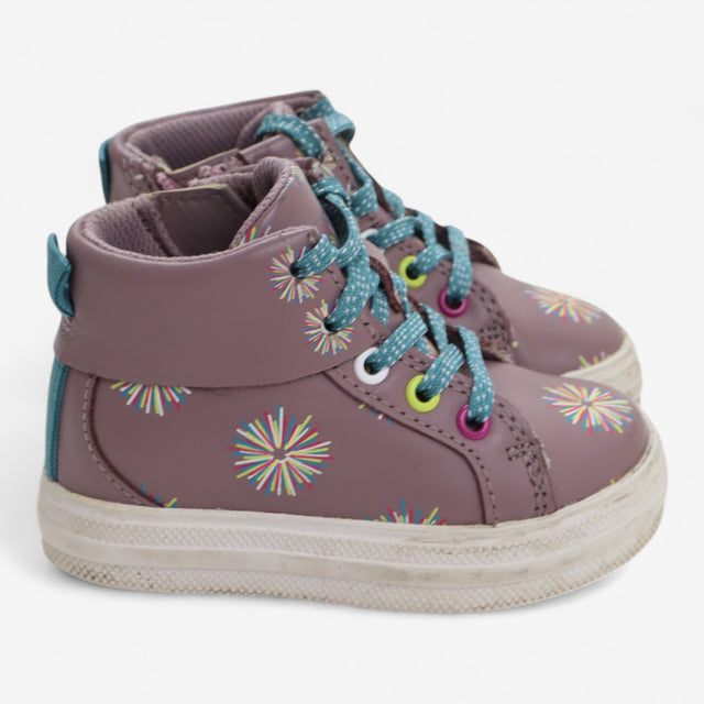 Hightop Lilac Firework Boots