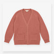 Cardigan Pink Open Front Chunky Knit Pocket