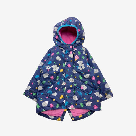 Blue Hedgehog Lined Raincoat