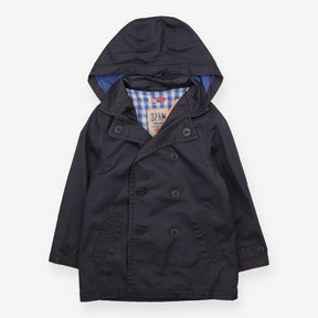 Coat grey hooded