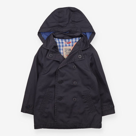 Coat grey hooded