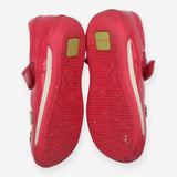 Shoes hot pink patent flowers velcro