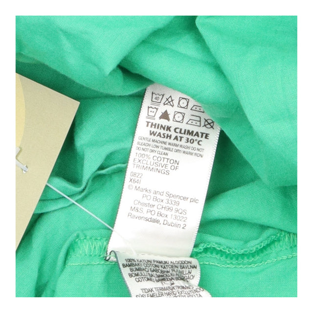 Shirred Bandeau Midi Dress Bright Green Pure Cotto