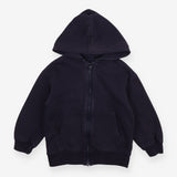 Dark navy basic zip up hoodie
