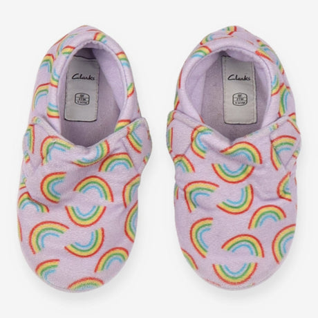 Purple rainbow slippers
