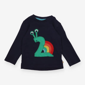 T-Shirt Magic Number 2 Snail LS Navy Blue