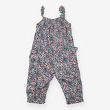 Jumpsuit purple ditsy floral