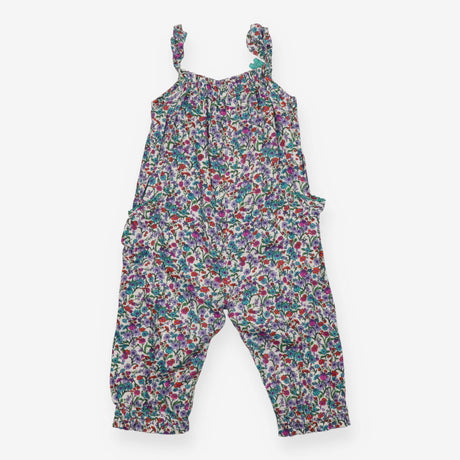 Jumpsuit purple ditsy floral