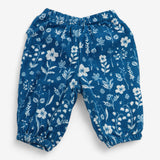 Blue Floral Cord Trousers