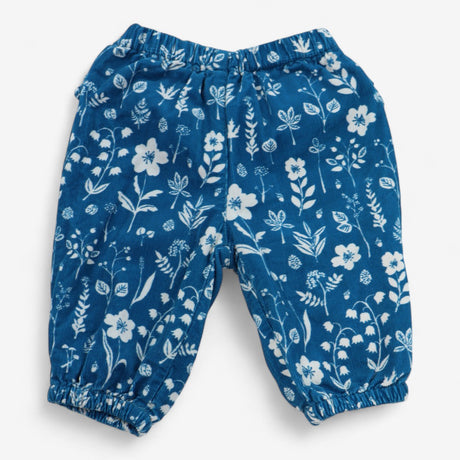 Blue Floral Cord Trousers