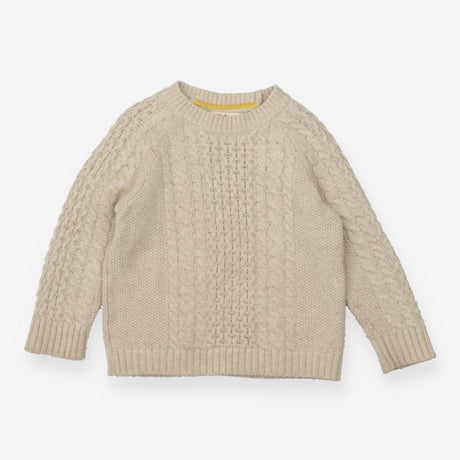 Cream cable knit grandad jumper