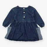 Dress long sleeve denim with two pockets