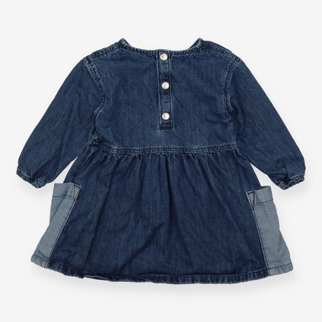 Dress long sleeve denim with two pockets