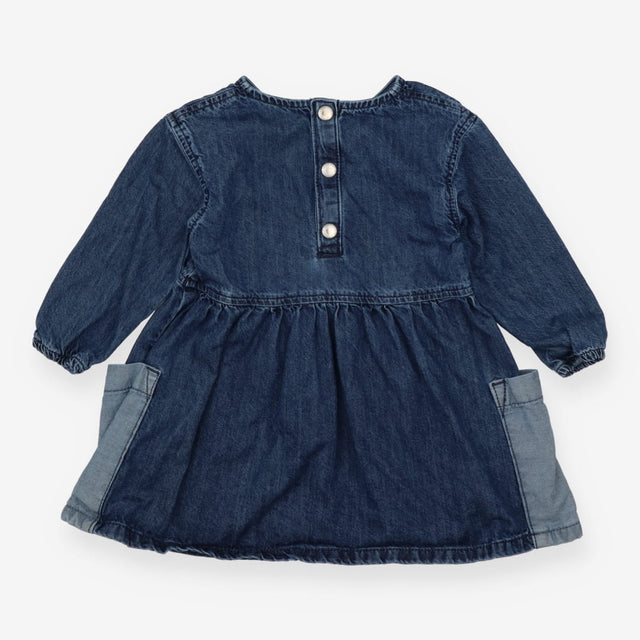 Dress long sleeve denim with two pockets