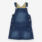 Pinafore denim white speck