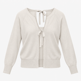 Silver Grey Metallic Knit Jumper With Ribbed Trims