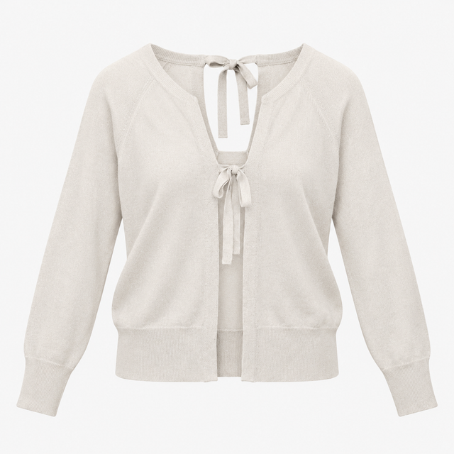 Silver Grey Metallic Knit Jumper With Ribbed Trims