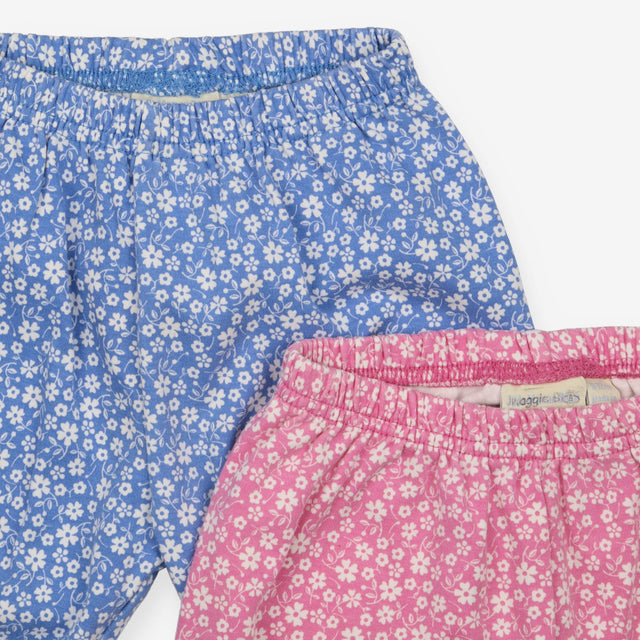 Shorts blue pink floral 2 Pack