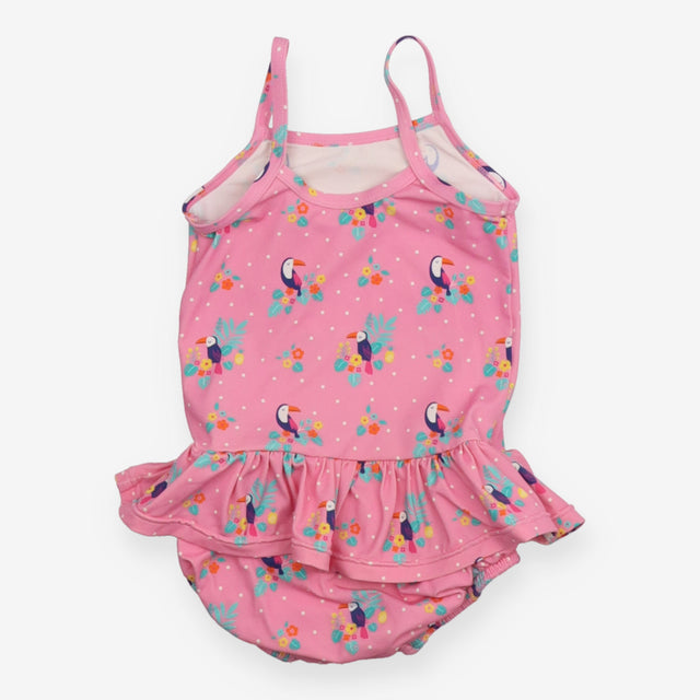 Swim costume pink toucan
