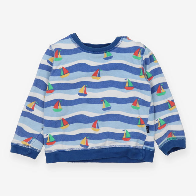Jersey Sweater Blue, Light Blue and White Stripes 
