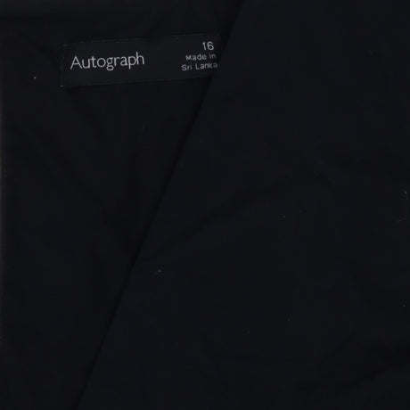 Black 100% Cotton Smart Sleeveless Vest Top