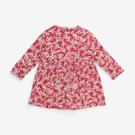 Dress long sleeve pink floral print