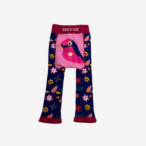 Pink Bird Knit Leggings