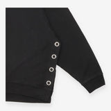 AllSaints Black High Neck Grommet Eyelet Side Deta