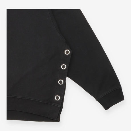 AllSaints Black High Neck Grommet Eyelet Side Deta