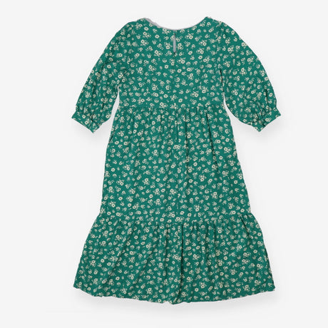 Joanie Woven Dress Square neck, puff sleeve Green 