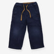 Navy Cord Jeans with Drawstring