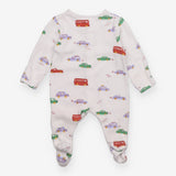 Sleepsuit white with cars