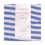 Seraphine Blue White Stripe Tie Front Cotton Mater