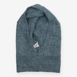 Hood Light Blue Flecked Wool Blend Balaclava