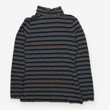 Top blue stripe roll neck